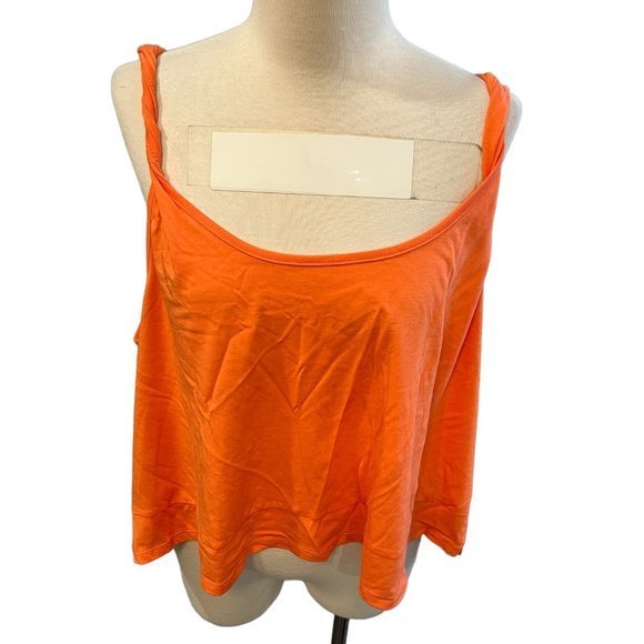 NWOT BP Twist Strap Tank in Coral Camelia (1X) - Picture 3 of 11